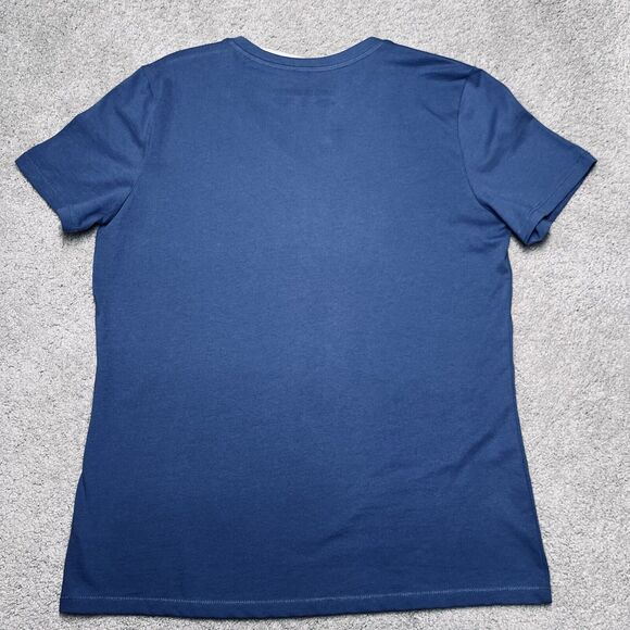 NWT Life Is Good American Flag Womens T-SHIRT Small Short Sleeve Blue USA Tee - Picture 6 of 8